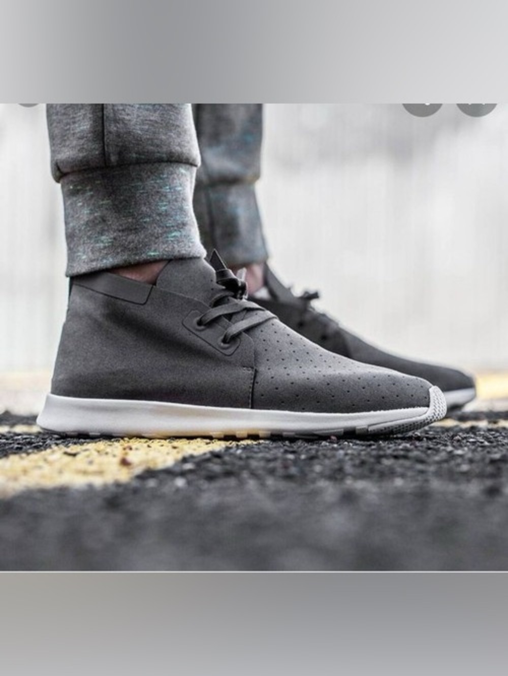 Native Apollo Chukka Dublin Grey Size 7 Men’s / 9 Women’s Unisex